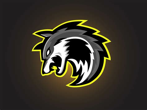 gamer logo wolf